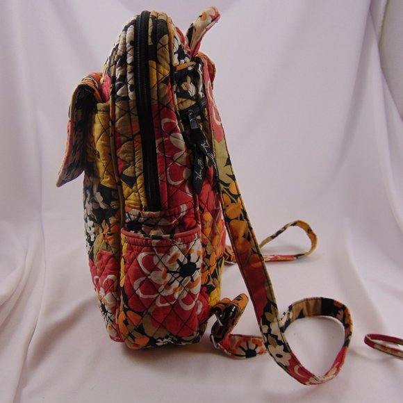 Vera Bradley Quilted Backpack and Wallet in Bittersweet Pattern (2013)